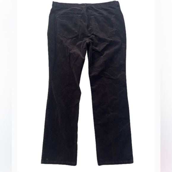 CHAPS CORDUROY BLACK CHICO BOOTCUT  PANTS STRETCH PLUS-SIZE 16 - Picture 4 of 9